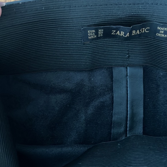 Zara Black Leather Leggings - Picture 9 of 9